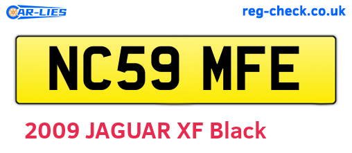 NC59MFE are the vehicle registration plates.
