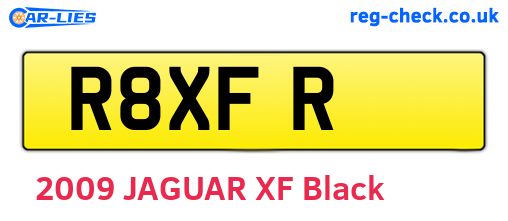 R8XFR are the vehicle registration plates.