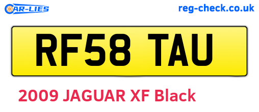 RF58TAU are the vehicle registration plates.