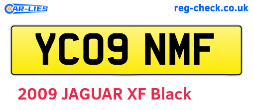 YC09NMF are the vehicle registration plates.