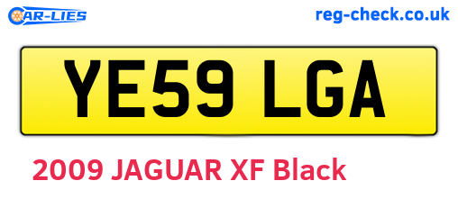 YE59LGA are the vehicle registration plates.
