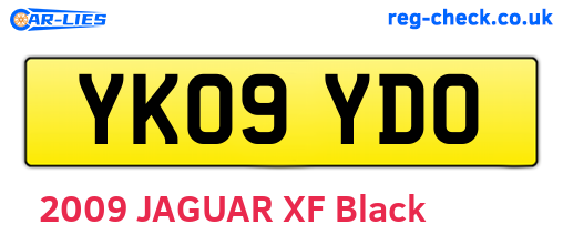 YK09YDO are the vehicle registration plates.