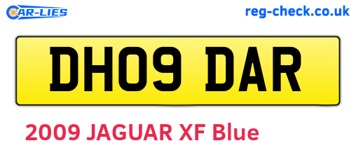 DH09DAR are the vehicle registration plates.