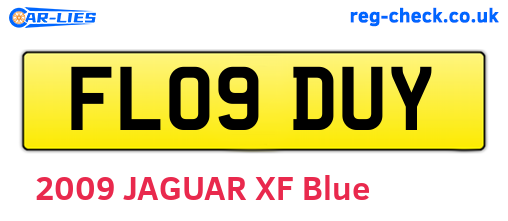 FL09DUY are the vehicle registration plates.
