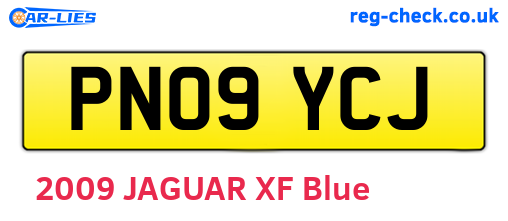 PN09YCJ are the vehicle registration plates.