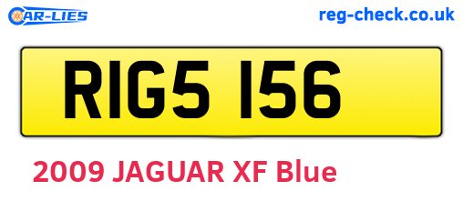 RIG5156 are the vehicle registration plates.