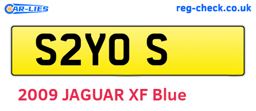S2YOS are the vehicle registration plates.