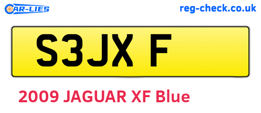 S3JXF are the vehicle registration plates.
