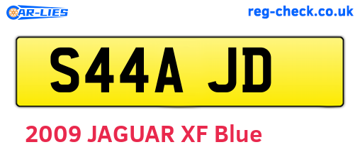 S44AJD are the vehicle registration plates.
