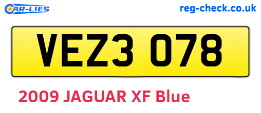 VEZ3078 are the vehicle registration plates.