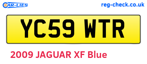 YC59WTR are the vehicle registration plates.