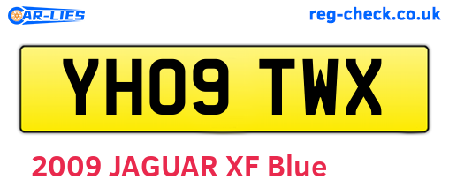 YH09TWX are the vehicle registration plates.