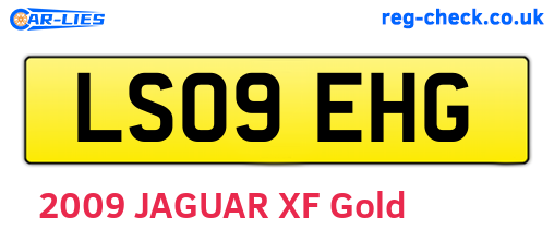 LS09EHG are the vehicle registration plates.