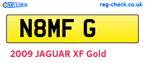 N8MFG are the vehicle registration plates.