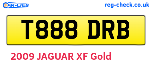 T888DRB are the vehicle registration plates.