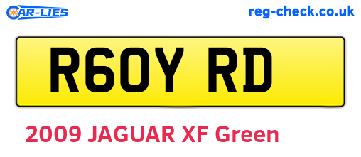 R60YRD are the vehicle registration plates.