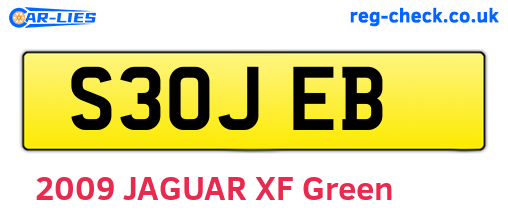 S30JEB are the vehicle registration plates.