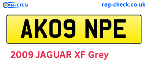 AK09NPE are the vehicle registration plates.