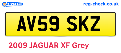 AV59SKZ are the vehicle registration plates.