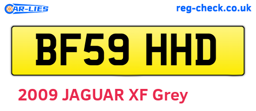 BF59HHD are the vehicle registration plates.