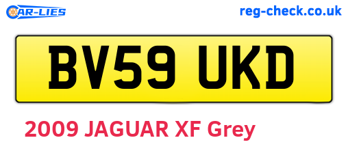 BV59UKD are the vehicle registration plates.