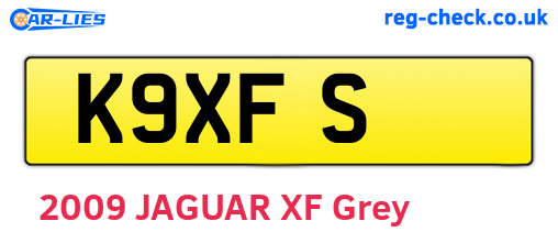 K9XFS are the vehicle registration plates.