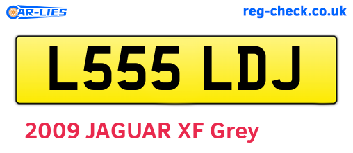 L555LDJ are the vehicle registration plates.