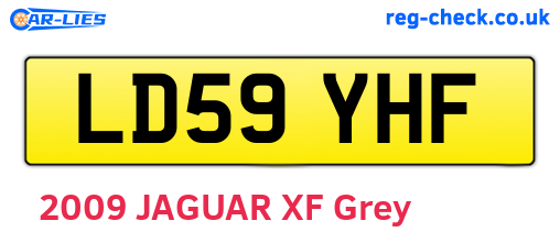 LD59YHF are the vehicle registration plates.