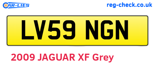 LV59NGN are the vehicle registration plates.