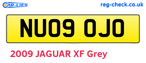 NU09OJO are the vehicle registration plates.