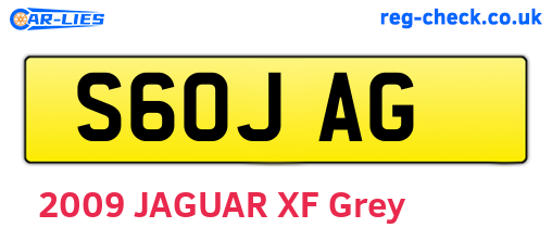 S60JAG are the vehicle registration plates.