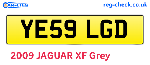 YE59LGD are the vehicle registration plates.