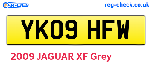 YK09HFW are the vehicle registration plates.