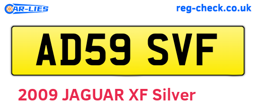 AD59SVF are the vehicle registration plates.