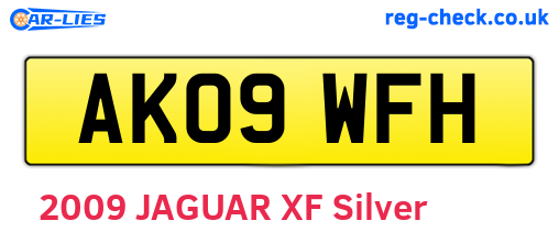 AK09WFH are the vehicle registration plates.