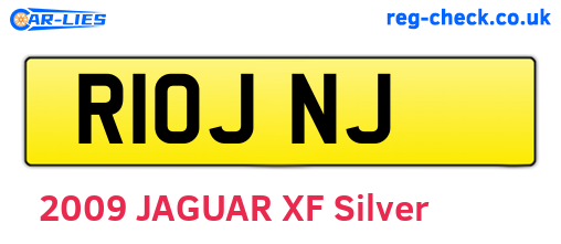 R10JNJ are the vehicle registration plates.