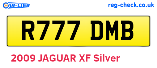 R777DMB are the vehicle registration plates.