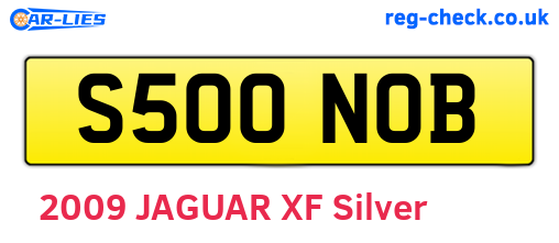S500NOB are the vehicle registration plates.