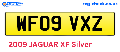 WF09VXZ are the vehicle registration plates.