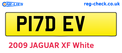P17DEV are the vehicle registration plates.