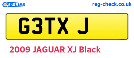 G3TXJ are the vehicle registration plates.