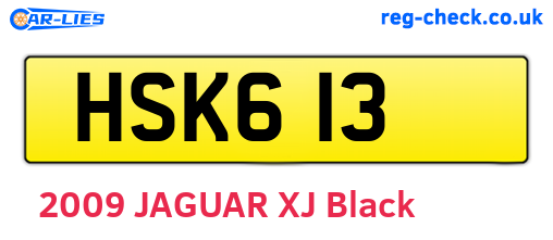 HSK613 are the vehicle registration plates.