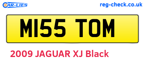 M155TOM are the vehicle registration plates.