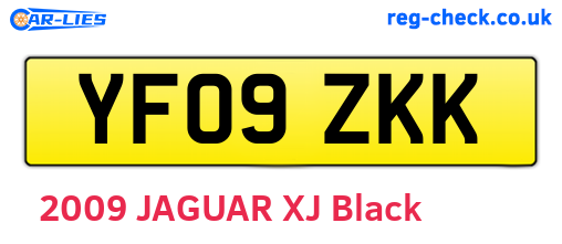 YF09ZKK are the vehicle registration plates.