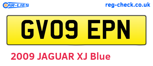 GV09EPN are the vehicle registration plates.