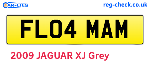 FL04MAM are the vehicle registration plates.