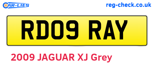 RD09RAY are the vehicle registration plates.