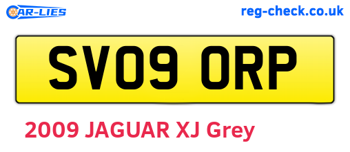 SV09ORP are the vehicle registration plates.