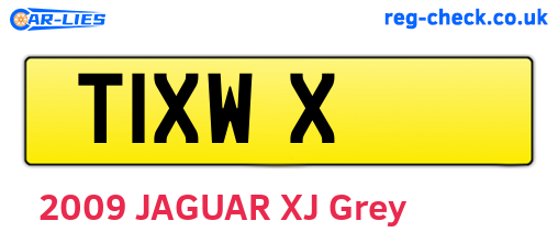 T1XWX are the vehicle registration plates.