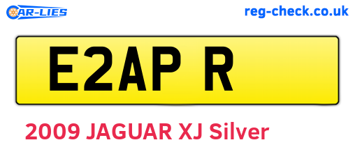 E2APR are the vehicle registration plates.
